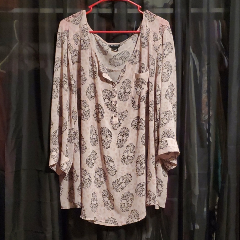 Torrid Skull Blouse